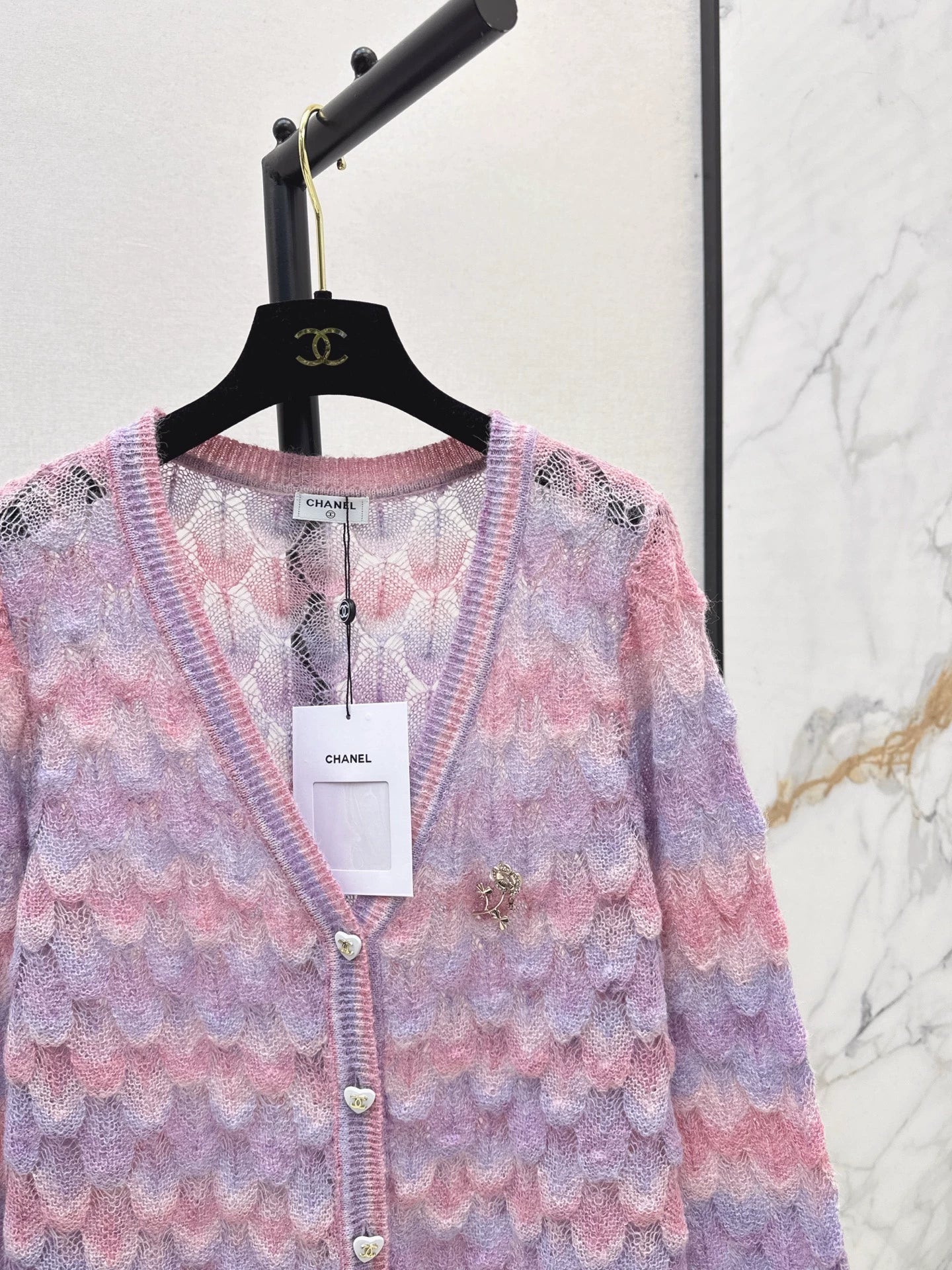 25fw Gradient Knitted Cardigan