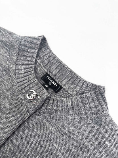 25fw Backpack buckle knitted cardigan