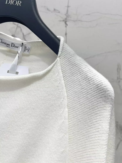 25fw One shoulder knitted long sleeved top