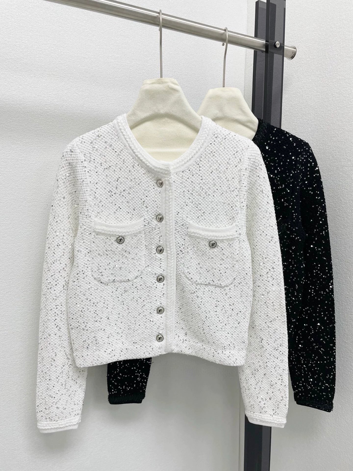 25fw Fragrant sequin short jacket