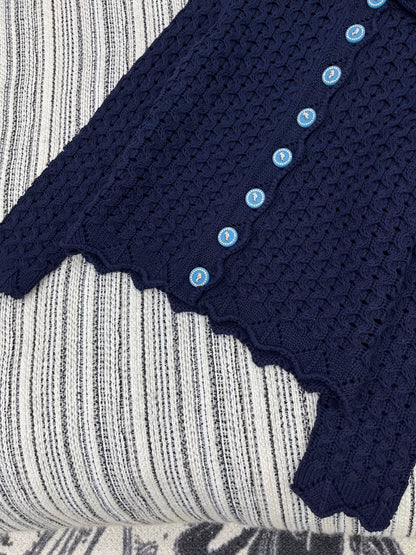 25fw Heavy industry hook flower lapel jacket