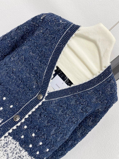 25fw Gradient Knitted Cardigan