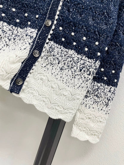 25fw Gradient Knitted Cardigan