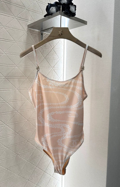 25 New Printed Halter Swimsuit