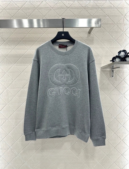 25fw Round neck letter hoodie