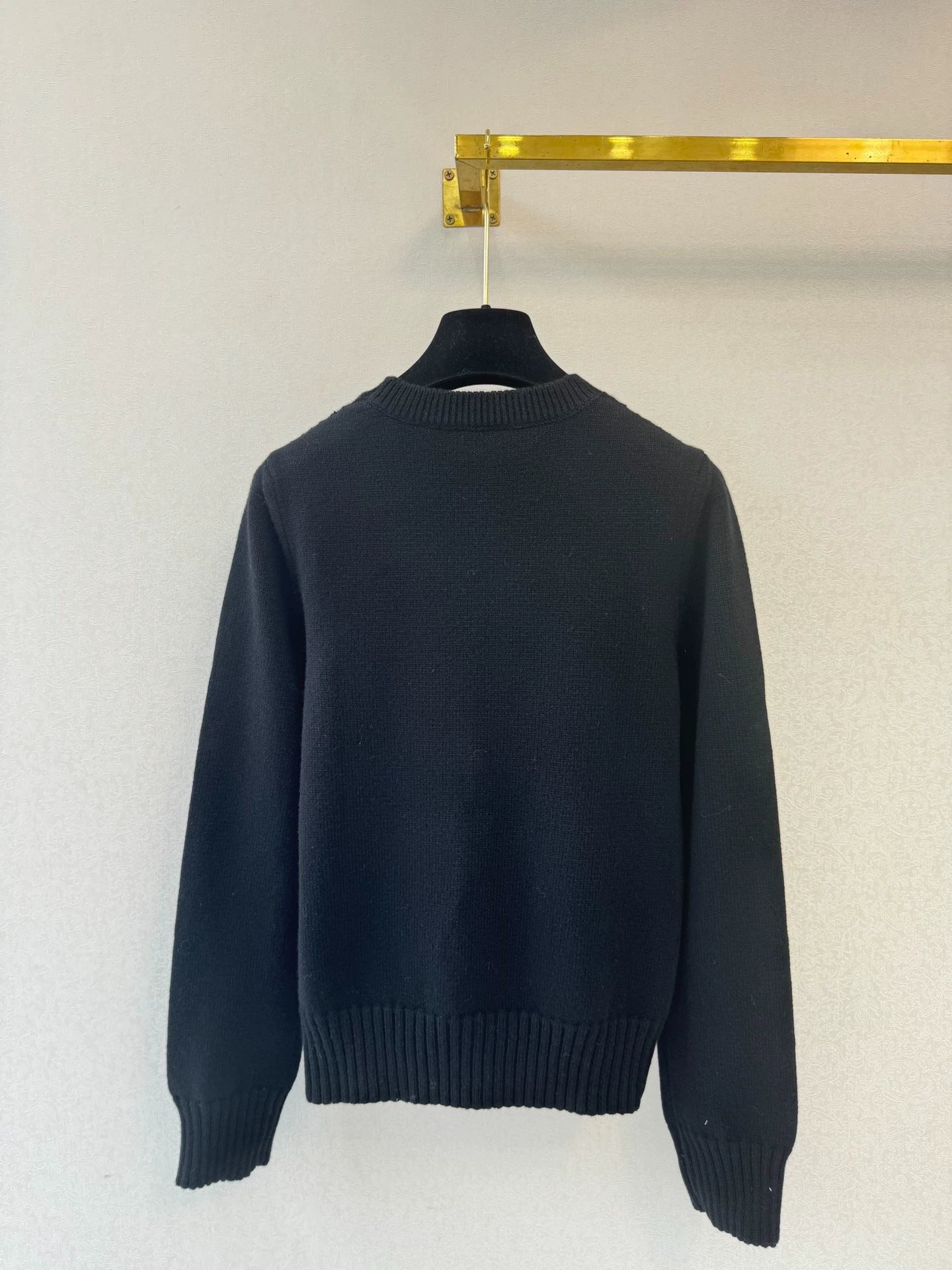 Bow hollow knitted sweater