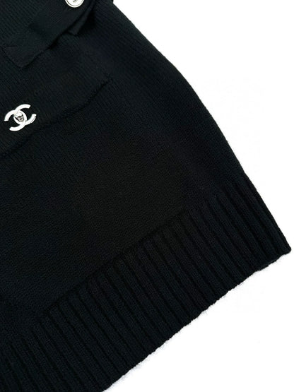 25fw Backpack buckle knitted cardigan