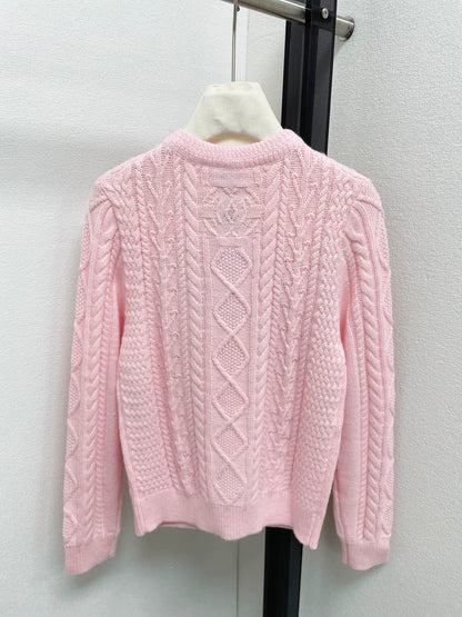Skiing series knitted cardigan