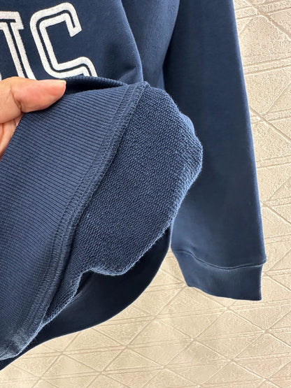 25fw Round neck letter contrasting hoodie