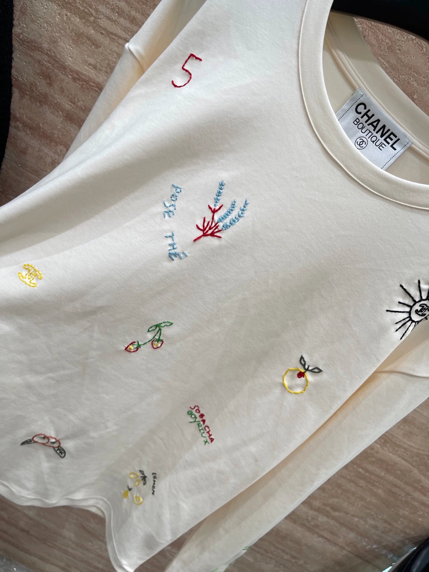 25fw Embroidered pattern long sleeved shirt (vintage series)