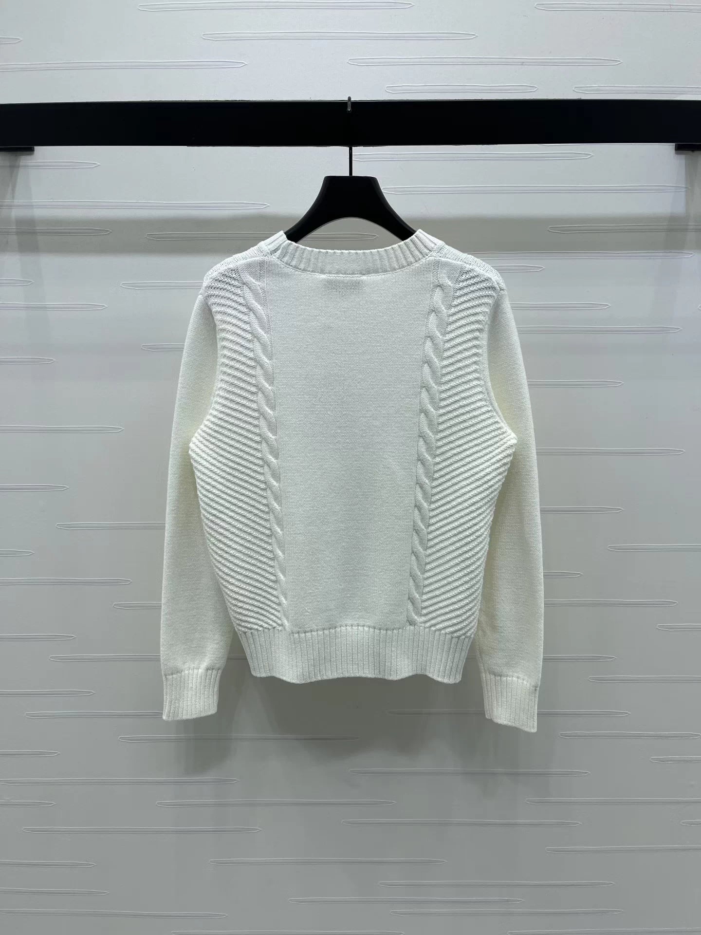 Letter knitted sweater
