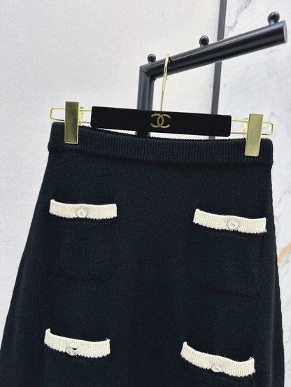 25fw Pocket Decorative Half Skirt