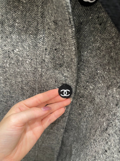 Grey wool blend jacket