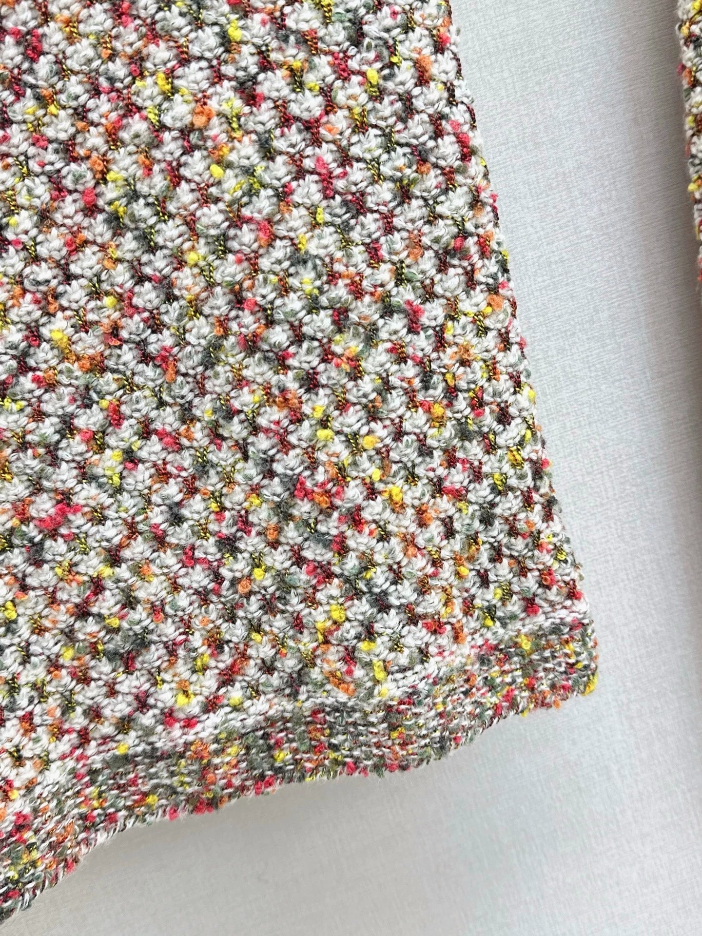 Flower yarn cashmere vest