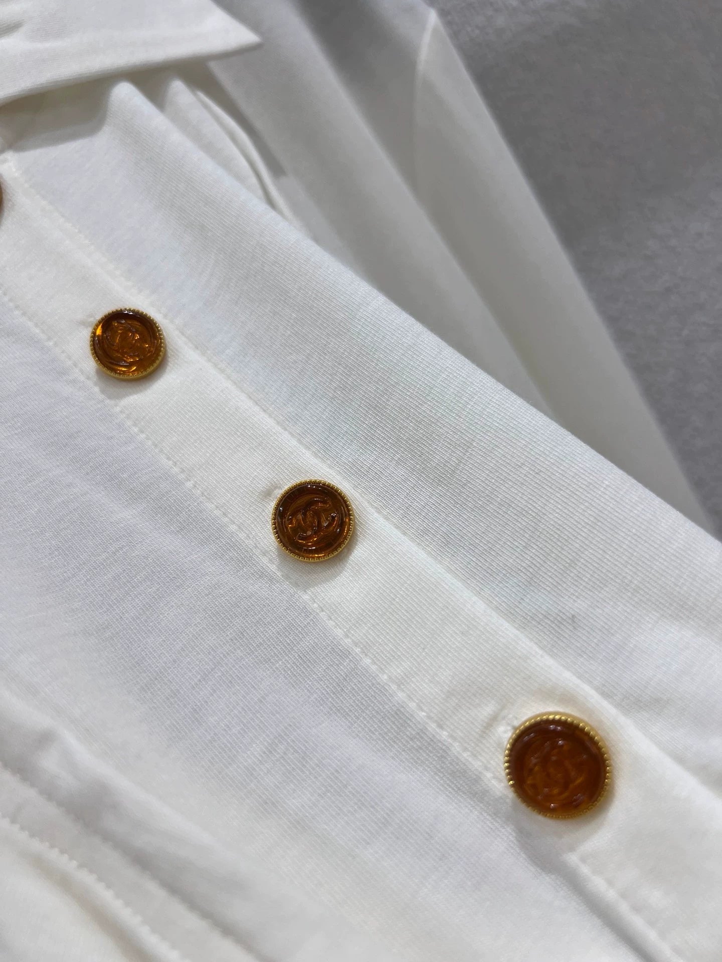 25fw Polo collar elastic long sleeved T-shirt