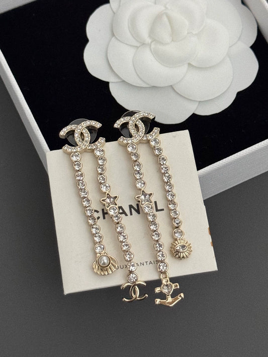 Tassel shell earrings