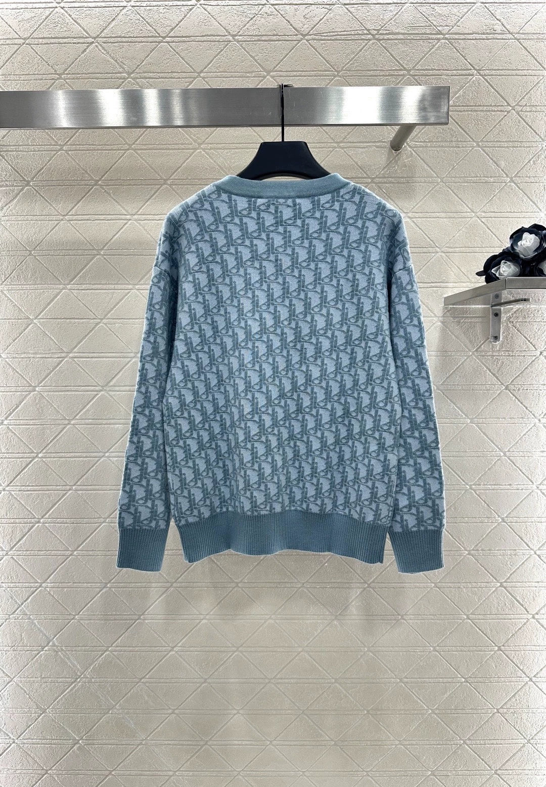 25fw Jacquard knitted cardigan