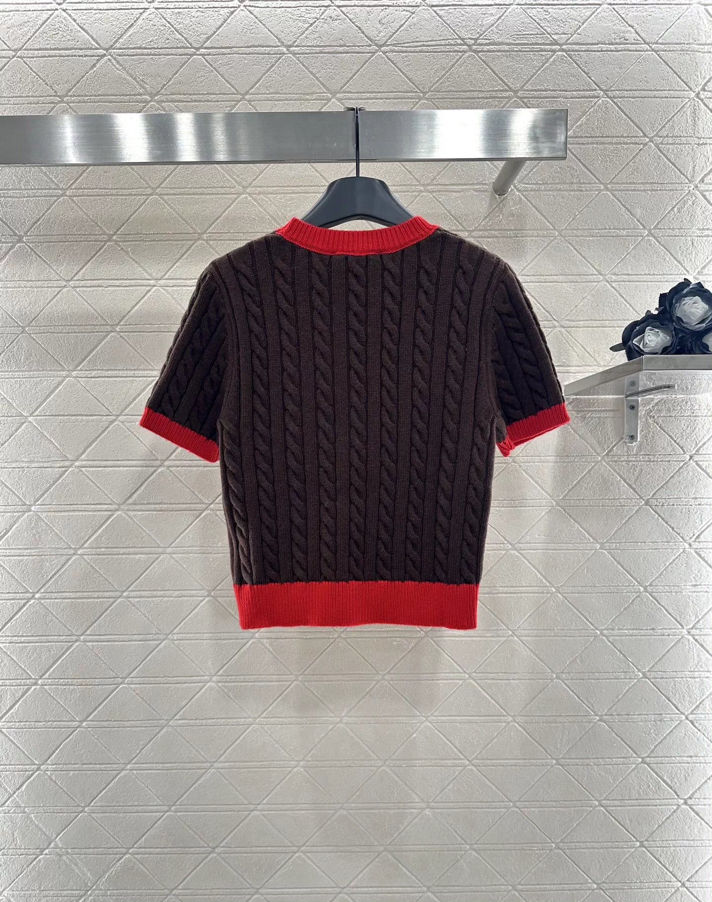 25fw Fried Dough Twists letter short sleeve