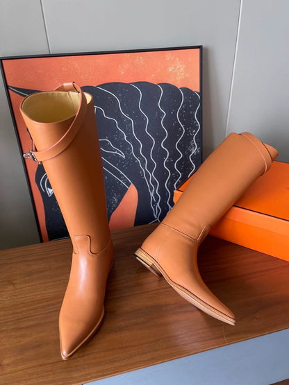 25fw pointed knight boots (smooth)