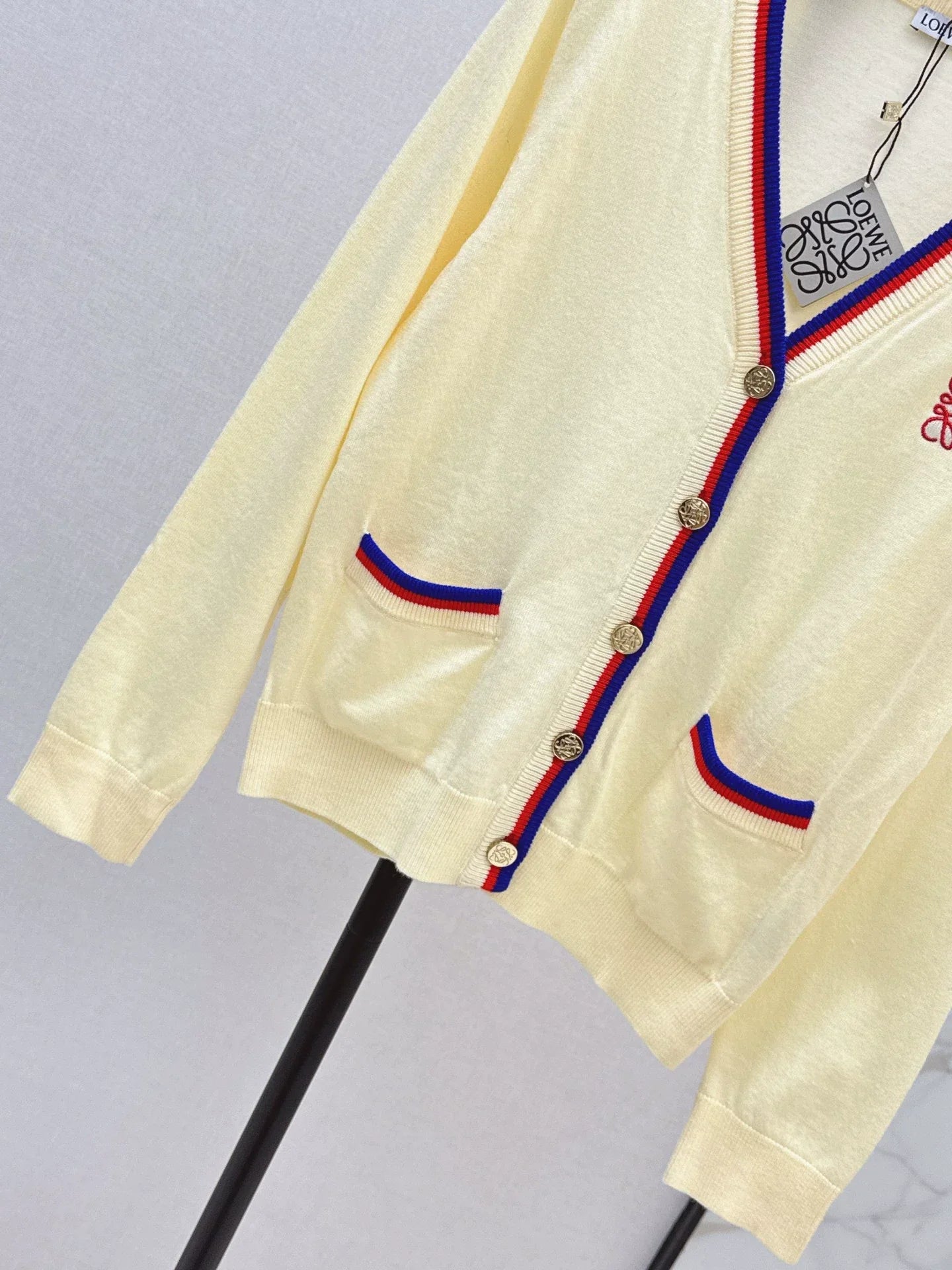 25fw Embroidered decorative cardigan