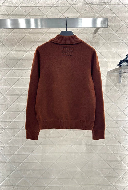 25fw Collar knit cardigan