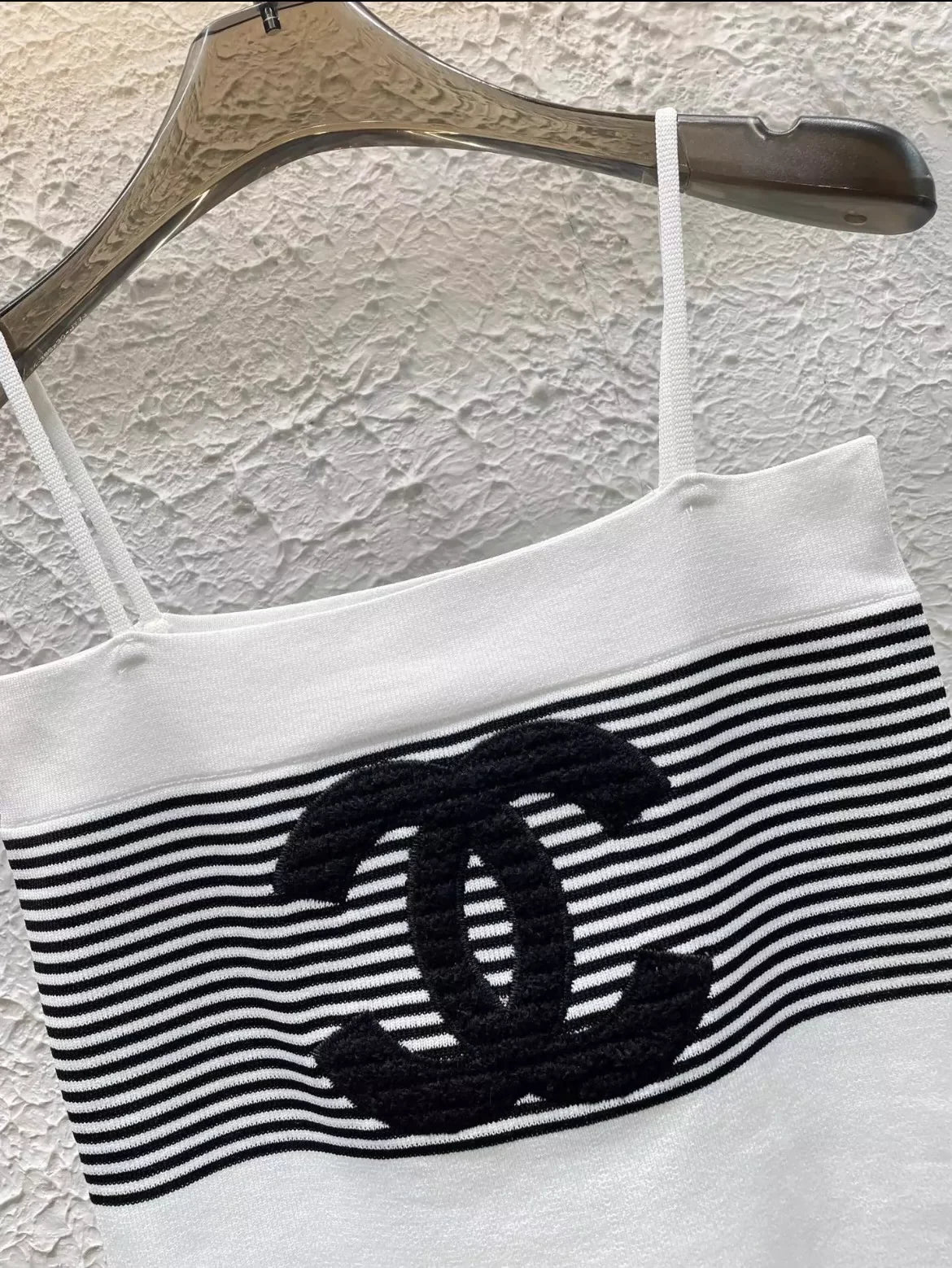 25 Summer New Striped Knitted Suspenders