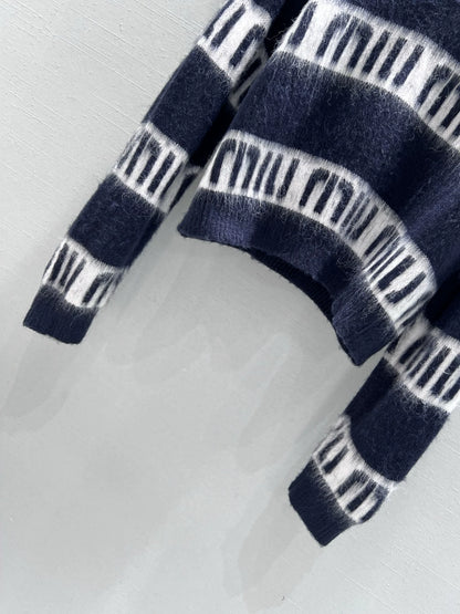 25FW mohair letter sweater