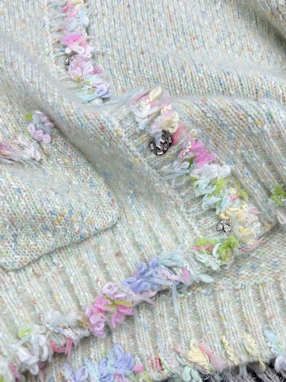 25fw Lace round neck jacket