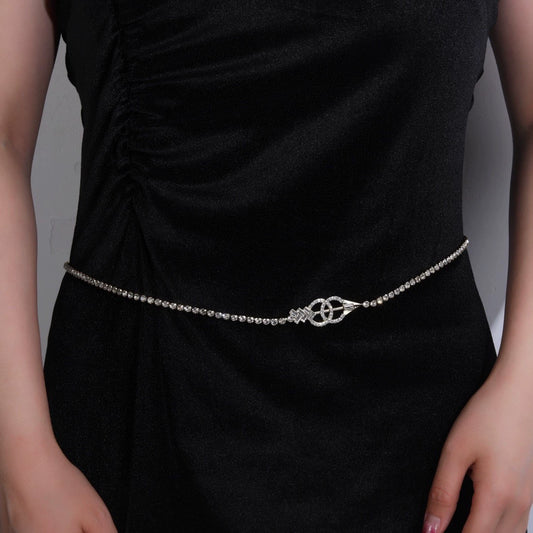 Double C bow and arrow waist chain