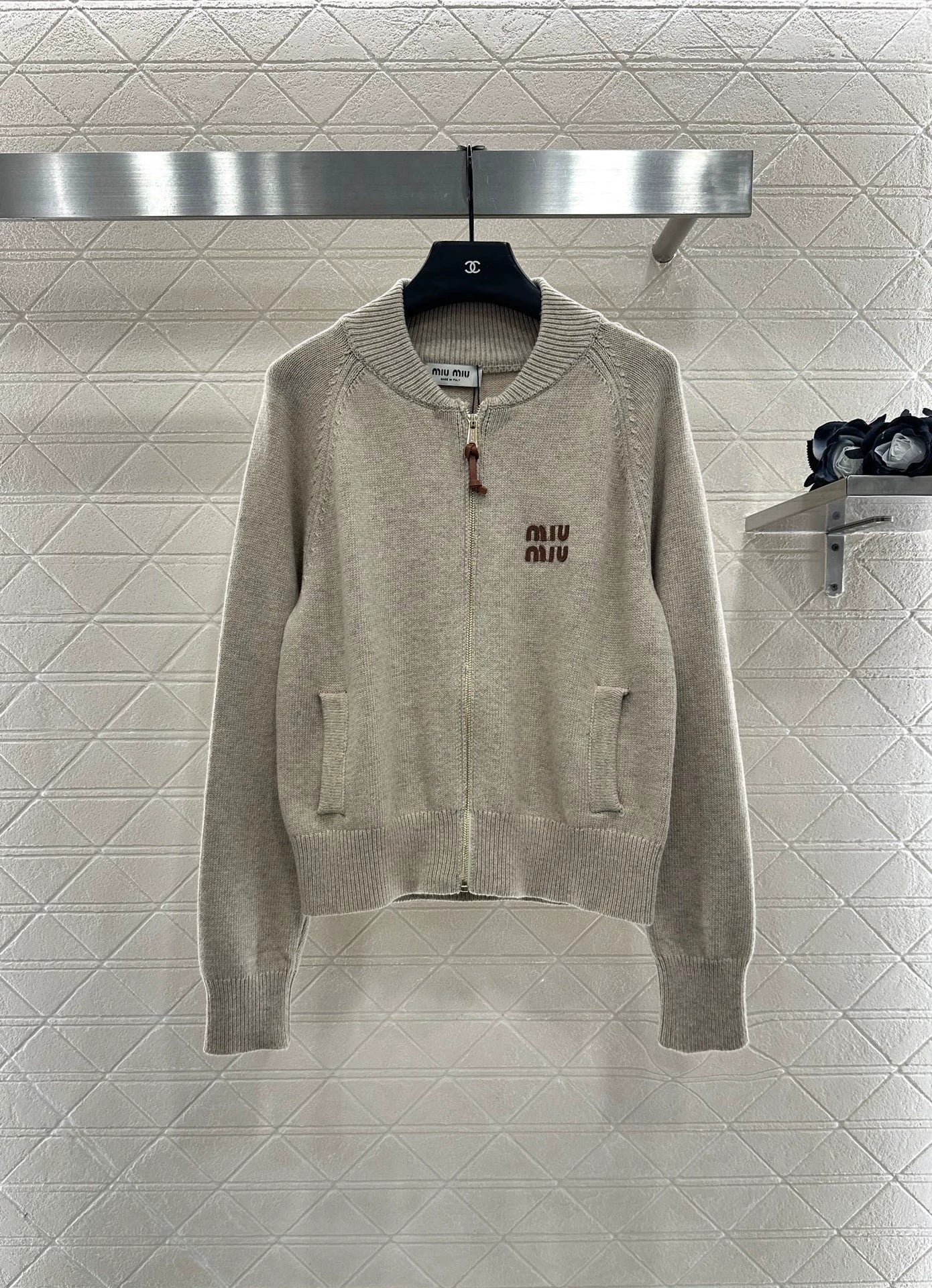 25fw Zipper knit jacket