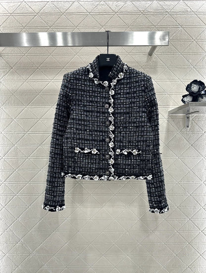 Sequin trimmed dress jacket