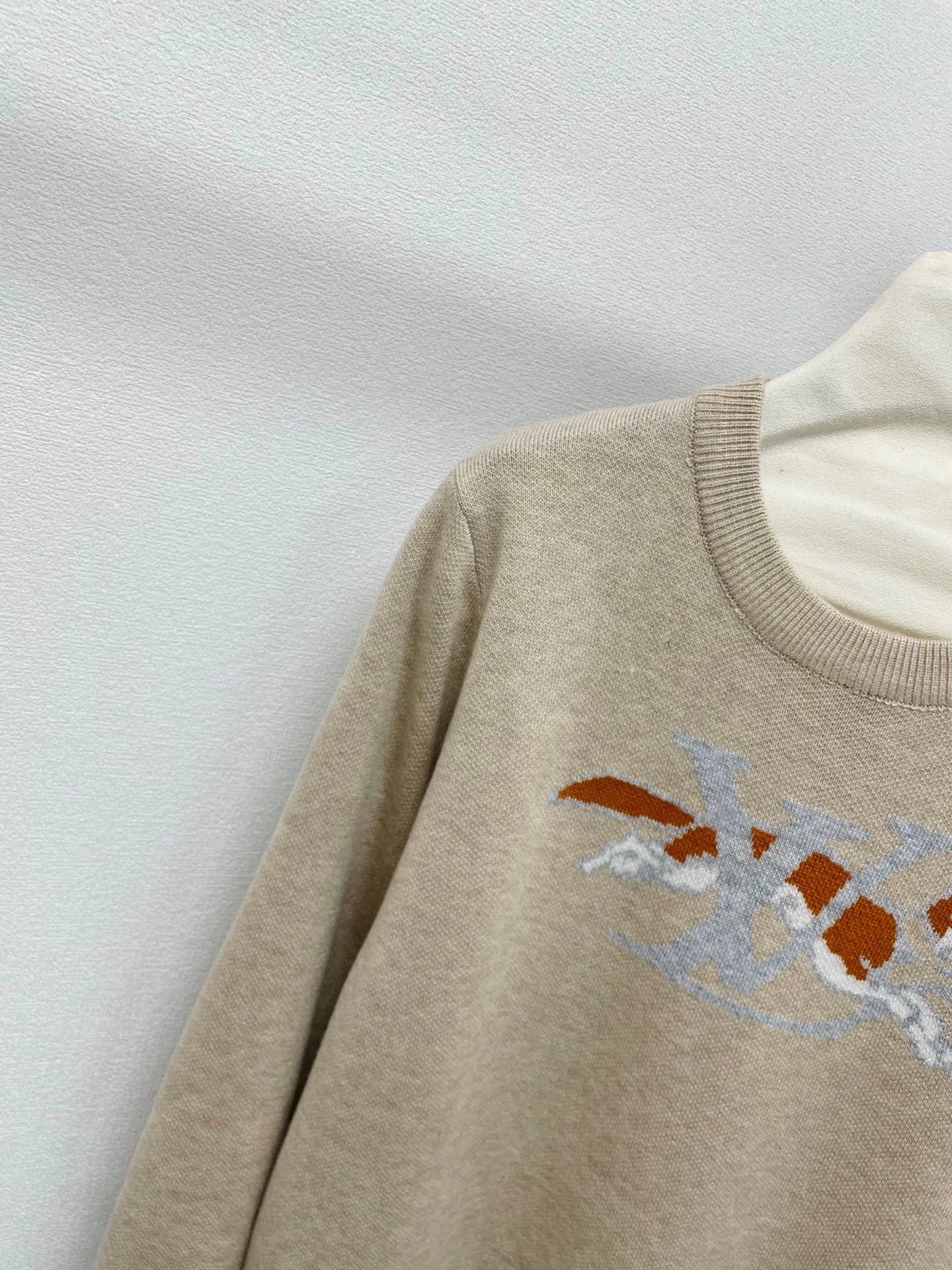 25fw Fox pattern wool sweater