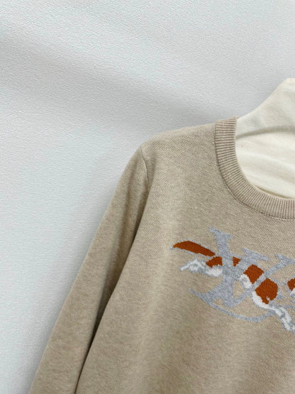 25fw Fox pattern wool sweater