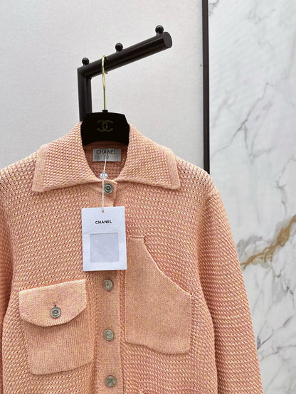 25fw Collar jacket knitted jacket