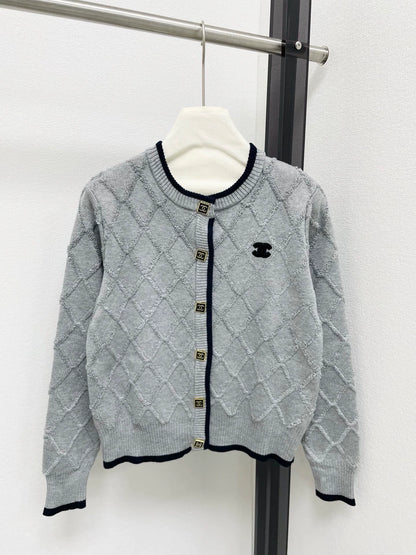 Lingge Knitted Cardigan