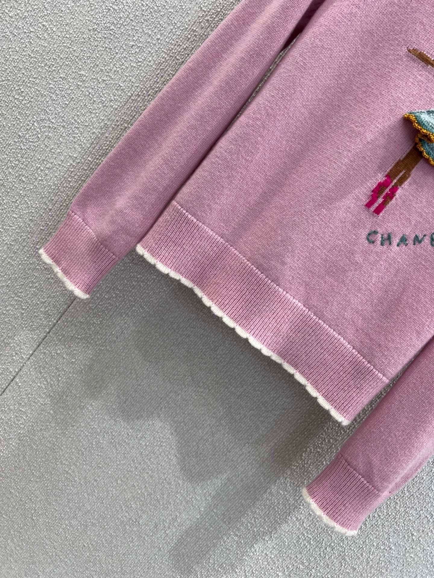 25fw Hook flower dancing girl sweater