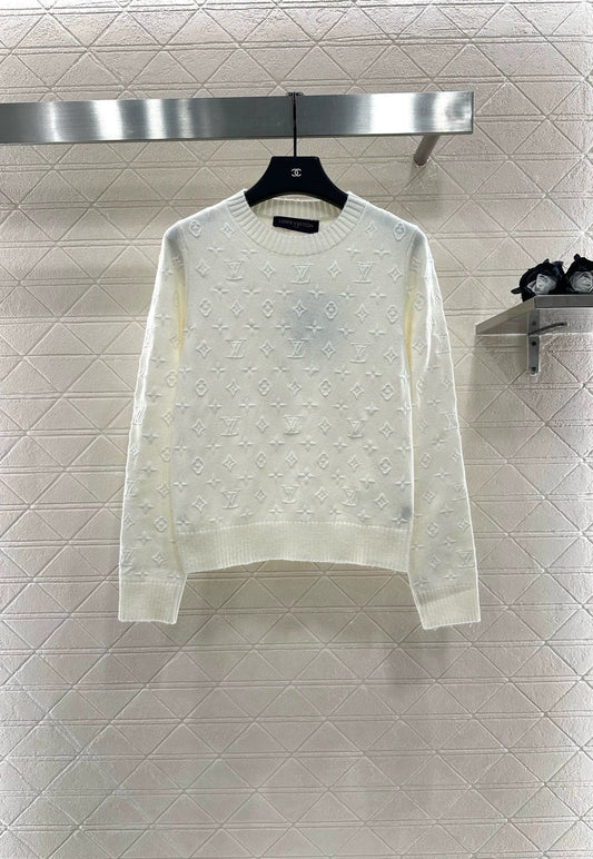 L 25 Embroidered jacquard sweater