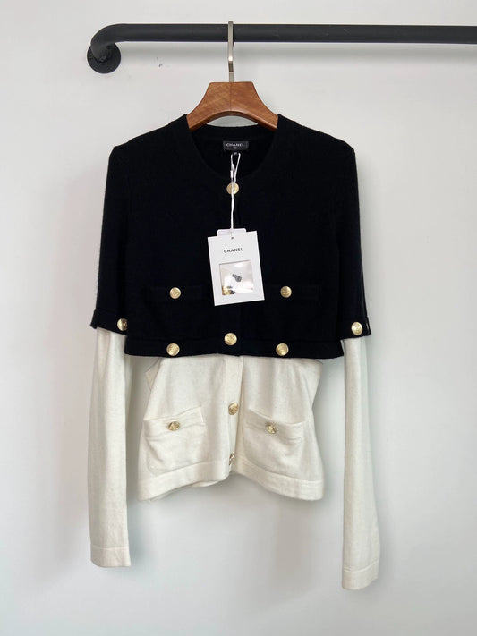 25fw Lion head buckle spliced knitted sweater（Medieval Series）