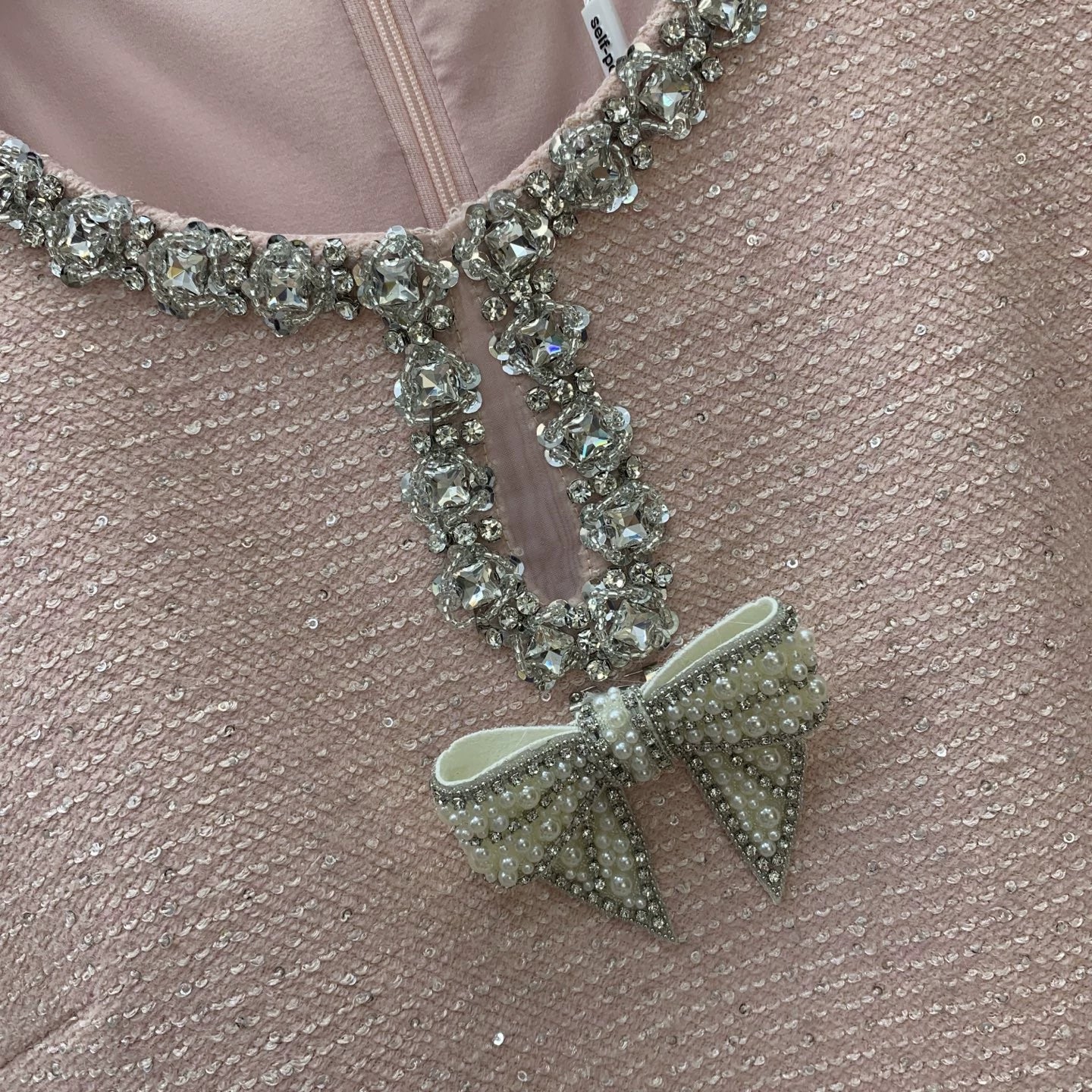 25fw Bow brooch decorative skirt