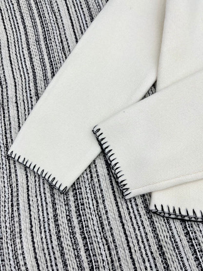 25fw Color blocking hook edge lapel jacket