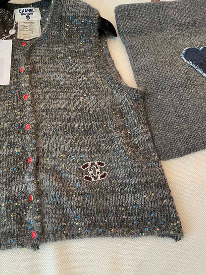 25fw Colorful pearl vest（Medieval Series）