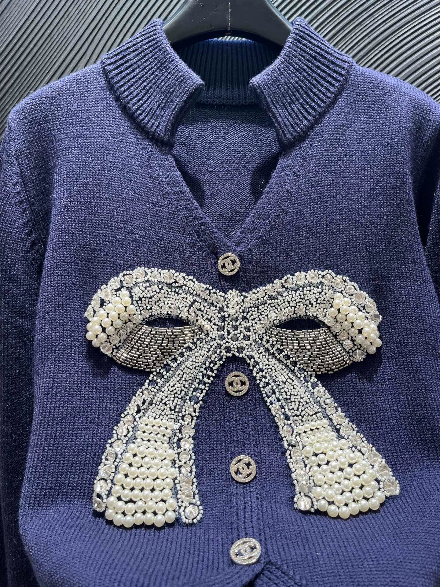 25fw Bow tie stand up collar sweater（Medieval Series）