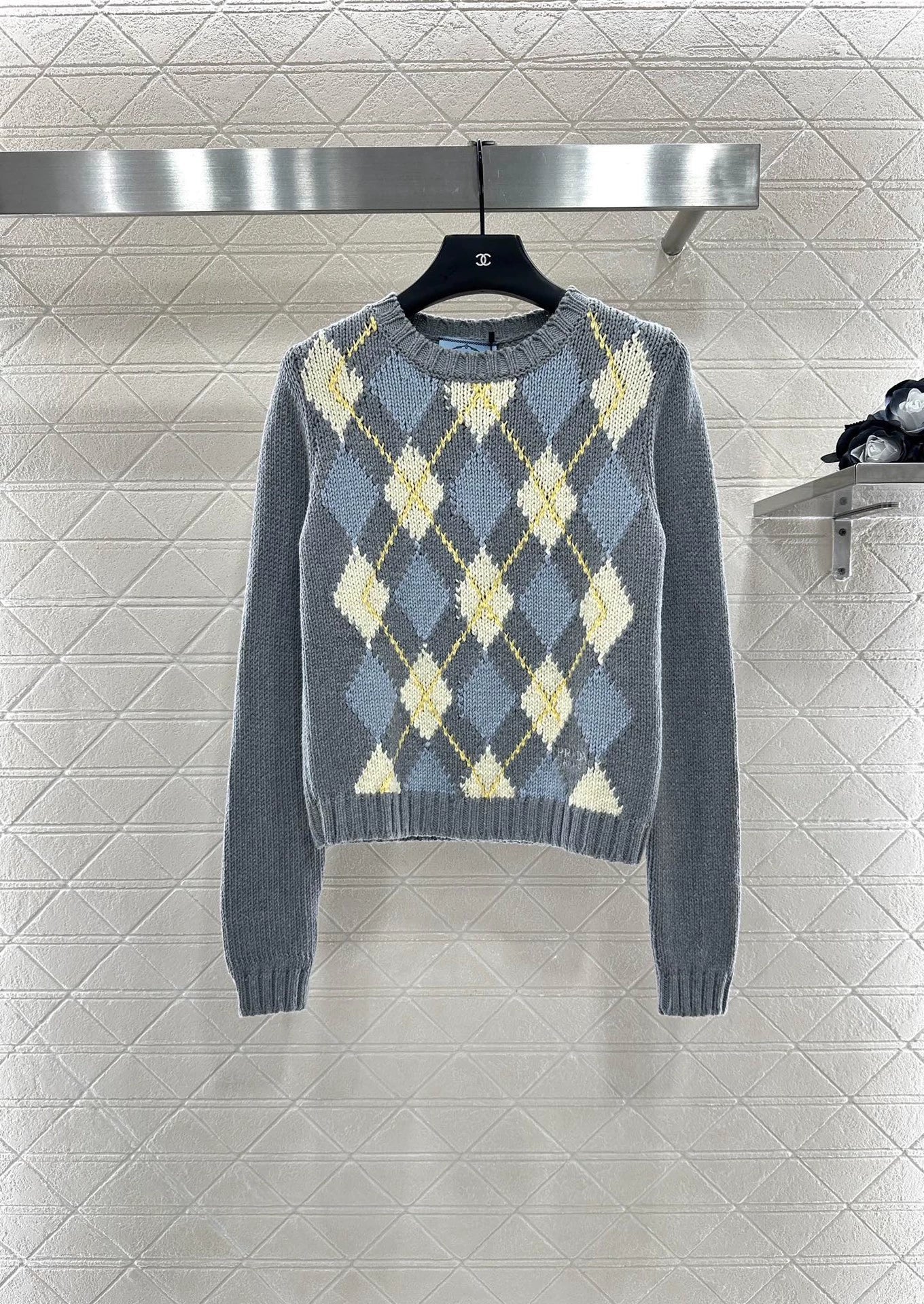 25fw Diamond Knitted Long Sleeve