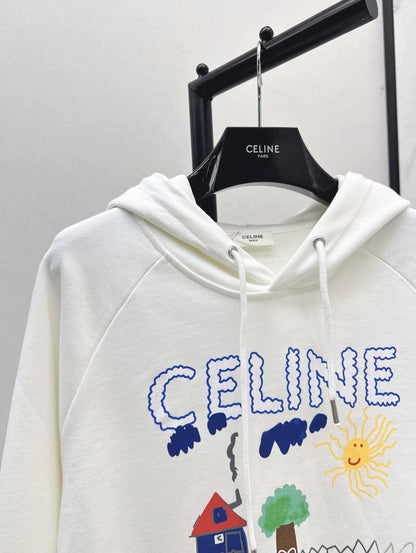 25fw Graffiti hooded sweatshirt