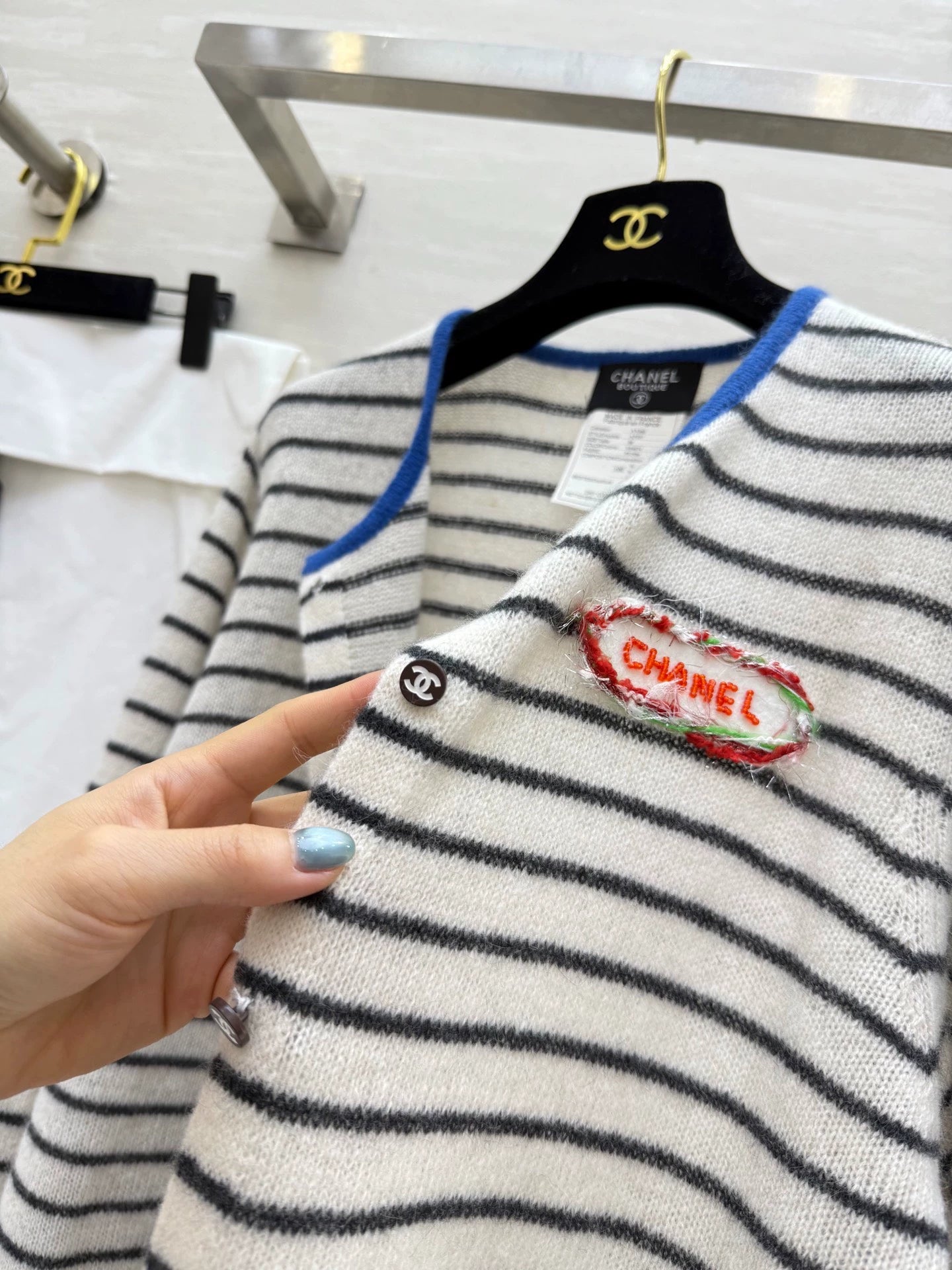 25fw Alpaca striped cardigan jacket（Medieval Series）