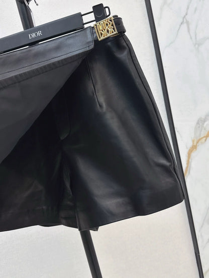 25fw Sheepskin pants skirt