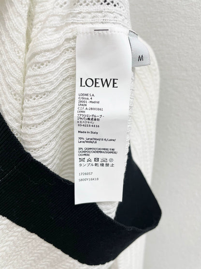 25fw Embroider a color blocked knit sweater