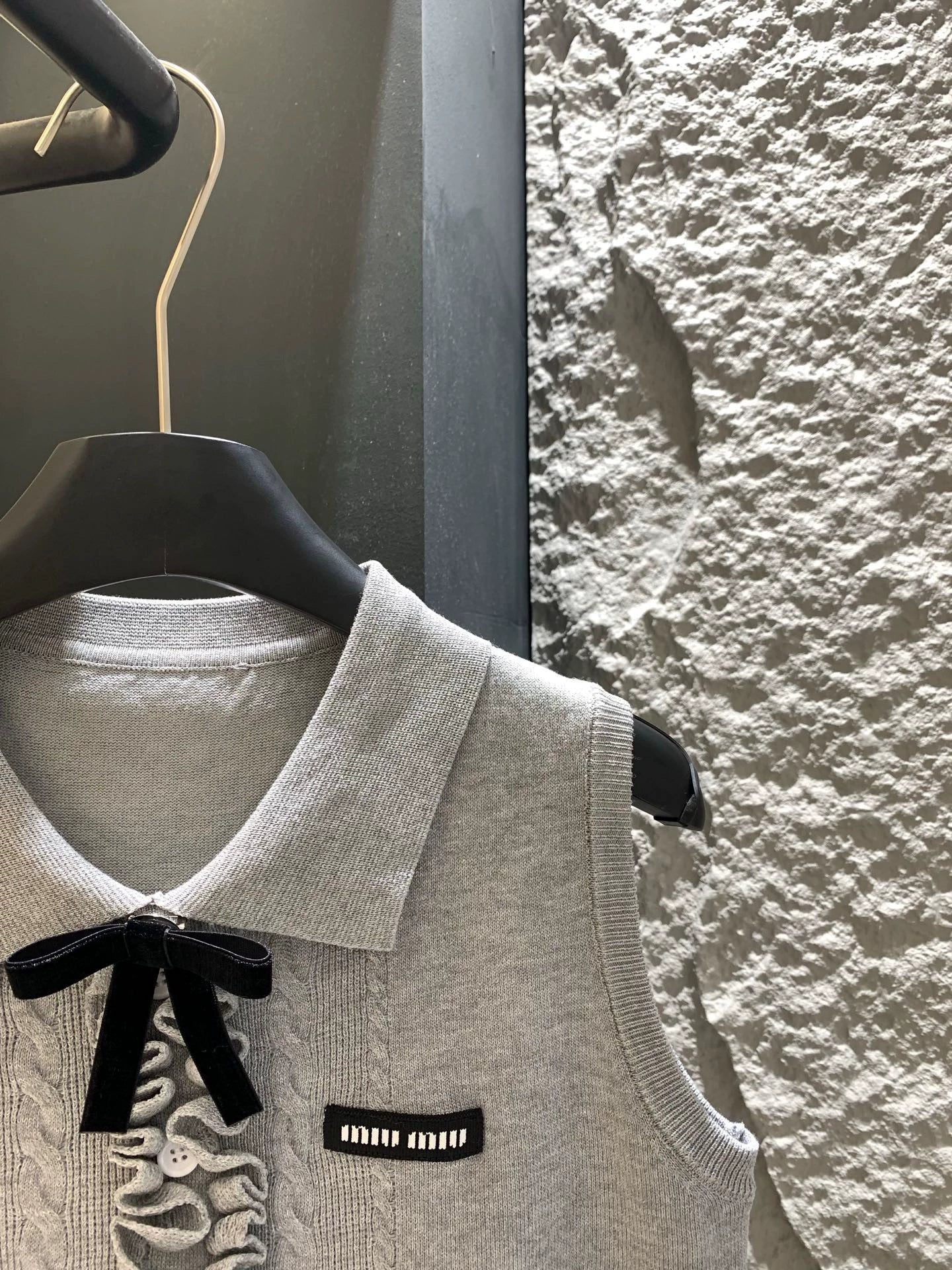 25 Summer new bow three-dimensional knitted vest