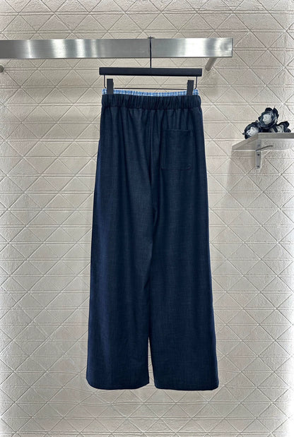 25fw Cowboy patchwork shirt and pants set