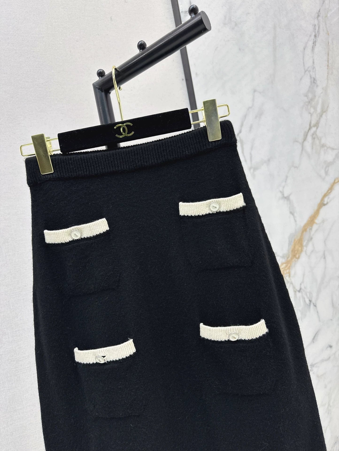 25fw Pocket Decorative Half Skirt